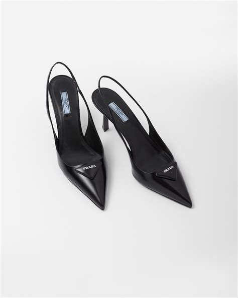 prada sling back high heel|Prada sling back shoes.